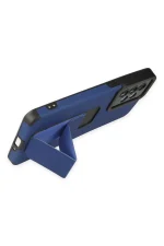 Newface Samsung Galaxy A33 5G Kılıf Mega Standlı Silikon - Mavi - Görsel 4