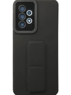 Newface Samsung Galaxy A33 5G Kılıf Mega Standlı Silikon - Siyah