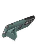 Newface Samsung Galaxy A33 5G Kılıf Mega Standlı Silikon - Yeşil - Görsel 3