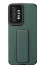 Newface Samsung Galaxy A33 5G Kılıf Mega Standlı Silikon - Yeşil