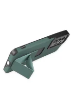 Newface Samsung Galaxy A33 5G Kılıf Mega Standlı Silikon - Yeşil - Görsel 3