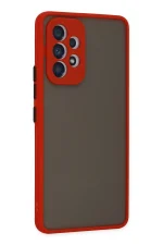 Newface Samsung Galaxy A33 5G Kılıf Montreal Silikon Kapak - Kırmızı - Görsel 3