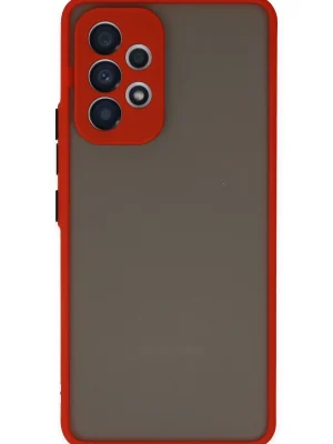 Newface Samsung Galaxy A33 5G Kılıf Montreal Silikon Kapak - Kırmızı