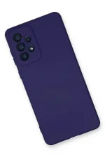 Newface Samsung Galaxy A33 5G Kılıf Nano içi Kadife Silikon - Mor - Görsel 3