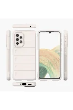 Newface Samsung Galaxy A33 5G Kılıf Optimum Silikon - Krem - Görsel 3