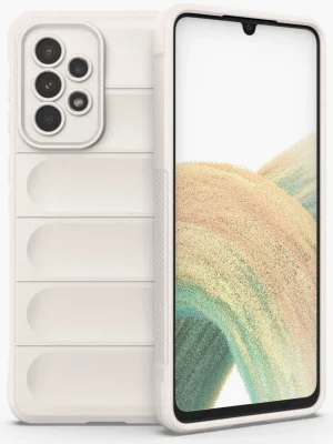 Newface Samsung Galaxy A33 5G Kılıf Optimum Silikon - Krem