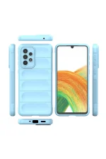 Newface Samsung Galaxy A33 5G Kılıf Optimum Silikon - Sky Blue - Görsel 3