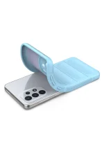 Newface Samsung Galaxy A33 5G Kılıf Optimum Silikon - Sky Blue - Görsel 4