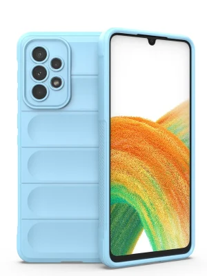 Newface Samsung Galaxy A33 5G Kılıf Optimum Silikon - Sky Blue