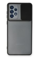 Newface Samsung Galaxy A33 5G Kılıf Palm Buzlu Kamera Sürgülü Silikon - Siyah