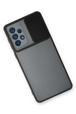 Newface Samsung Galaxy A33 5G Kılıf Palm Buzlu Kamera Sürgülü Silikon - Siyah - Görsel 3