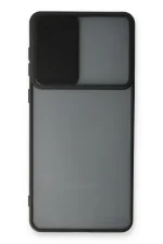 Newface Samsung Galaxy A33 5G Kılıf Palm Buzlu Kamera Sürgülü Silikon - Siyah - Görsel 2