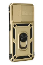 Newface Samsung Galaxy A33 5G Kılıf Pars Lens Yüzüklü Silikon - Gold - Görsel 2