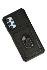 Newface Samsung Galaxy A33 5G Kılıf Pars Lens Yüzüklü Silikon - Siyah - Görsel 3