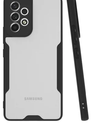 Newface Samsung Galaxy A33 5G Kılıf Platin Silikon - Siyah