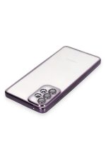 Newface Samsung Galaxy A33 5G Kılıf Razer Lensli Silikon - Mor - Görsel 3