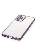 Newface Samsung Galaxy A33 5G Kılıf Razer Lensli Silikon - Mor - Görsel 4