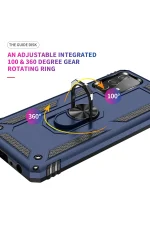 Newface Samsung Galaxy A33 5G Kılıf Sofya Yüzüklü Silikon Kapak - Lacivert - Görsel 5