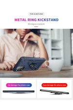 Newface Samsung Galaxy A33 5G Kılıf Sofya Yüzüklü Silikon Kapak - Lacivert - Görsel 9