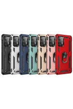 Newface Samsung Galaxy A33 5G Kılıf Sofya Yüzüklü Silikon Kapak - Siyah - Görsel 4