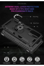 Newface Samsung Galaxy A33 5G Kılıf Sofya Yüzüklü Silikon Kapak - Siyah - Görsel 6