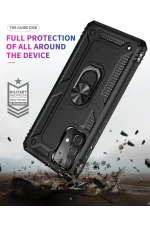 Newface Samsung Galaxy A33 5G Kılıf Sofya Yüzüklü Silikon Kapak - Siyah - Görsel 8