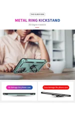 Newface Samsung Galaxy A33 5G Kılıf Sofya Yüzüklü Silikon Kapak - Yeşil - Görsel 9