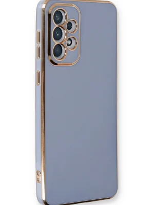 Newface Samsung Galaxy A33 5G Kılıf Volet Silikon - Mavi