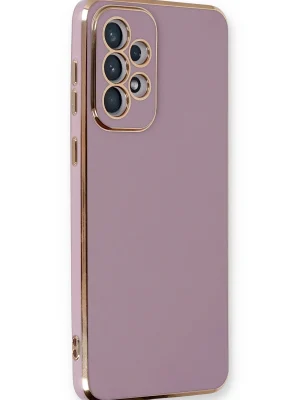 Newface Samsung Galaxy A33 5G Kılıf Volet Silikon - Mor