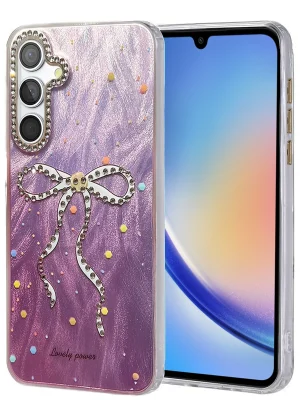 Newface Samsung Galaxy A34 5G Kılıf Blade Aynalı Desenli Kapak - Desen 1