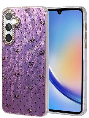 Newface Samsung Galaxy A34 5G Kılıf Blade Aynalı Desenli Kapak - Desen 2