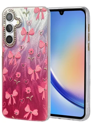 Newface Samsung Galaxy A34 5G Kılıf Blade Aynalı Desenli Kapak - Desen 3