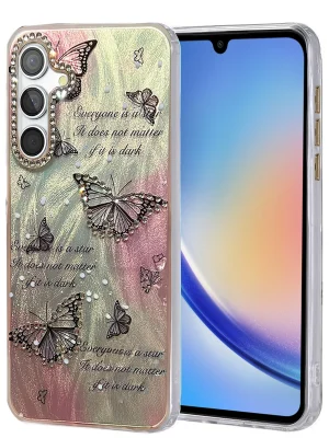 Newface Samsung Galaxy A34 5G Kılıf Blade Aynalı Desenli Kapak - Desen 6