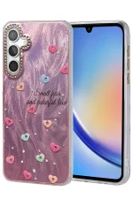 Newface Samsung Galaxy A34 5G Kılıf Blade Aynalı Desenli Kapak - Desen 8