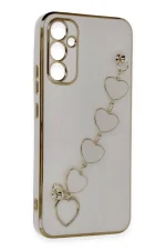 Newface Samsung Galaxy A34 5G Kılıf Esila Silikon - Pudra - Görsel 2