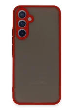 Newface Samsung Galaxy A34 5G Kılıf Montreal Silikon Kapak - Kırmızı