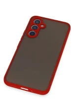 Newface Samsung Galaxy A34 5G Kılıf Montreal Silikon Kapak - Kırmızı - Görsel 4