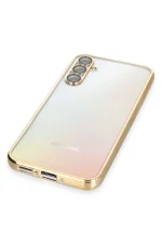 Newface Samsung Galaxy A34 5G Kılıf Razer Lensli Silikon - Gold - Görsel 3