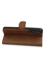 Newface Samsung Galaxy A34 5G Kılıf Trend S Plus Kapaklı Kılıf - Taba - Görsel 4