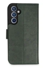 Newface Samsung Galaxy A34 5G Kılıf Trend S Plus Kapaklı Kılıf - Yeşil