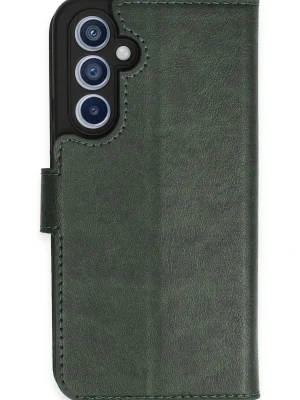 Newface Samsung Galaxy A34 5G Kılıf Trend S Plus Kapaklı Kılıf - Yeşil