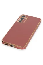 Newface Samsung Galaxy A34 5G Kılıf Volet Silikon - Kırmızı - Görsel 4