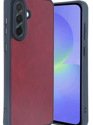 Newface Samsung Galaxy A35 5G Kılıf Aras Deri Kapak - Bordo