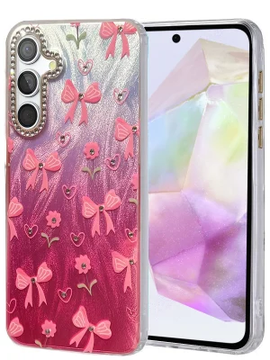 Newface Samsung Galaxy A35 5G Kılıf Blade Aynalı Desenli Kapak - Desen 3