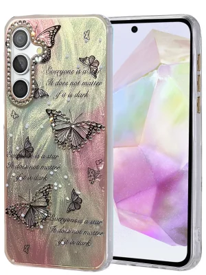 Newface Samsung Galaxy A35 5G Kılıf Blade Aynalı Desenli Kapak - Desen 6