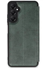 Newface Samsung Galaxy A35 5G Kılıf Flip Cover - Koyu Yeşil