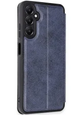 Newface Samsung Galaxy A35 5G Kılıf Flip Cover - Lacivert - Görsel 2