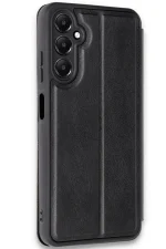 Newface Samsung Galaxy A35 5G Kılıf Flip Cover - Siyah - Görsel 2