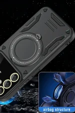 Newface Samsung Galaxy A35 5G Kılıf Joy Lens Standlı Kapak - Mor - Görsel 4