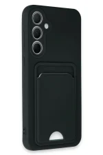 Newface Samsung Galaxy A35 5G Kılıf Kelvin Kartvizitli Silikon - Siyah - Görsel 2